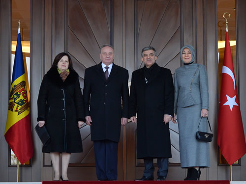 Moldova Cumhurbaşkanı Timofti Çankaya Köşkü’nde